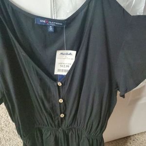 Black blouse with buttons